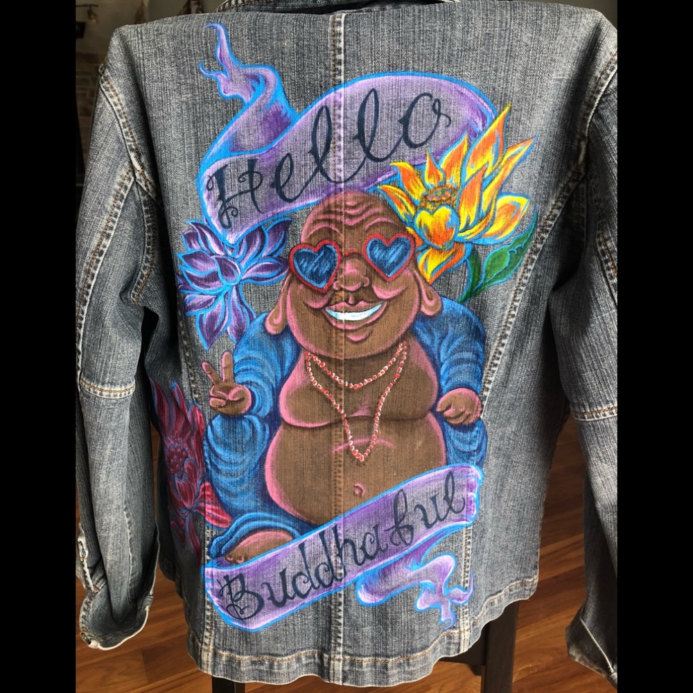 Women’s Hand Painted Jean Jacket